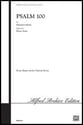 Psalm 100 SATB choral sheet music cover